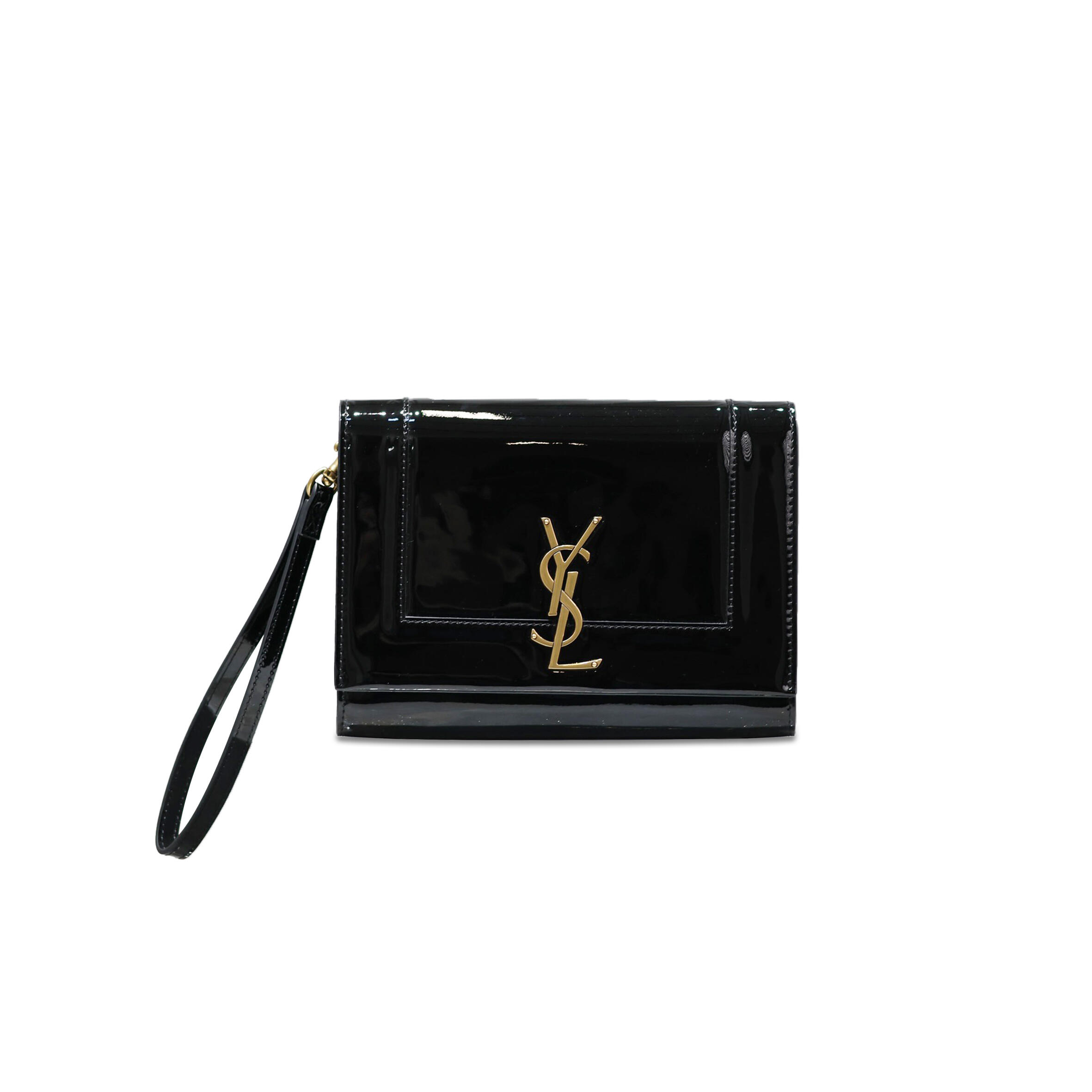 Y51 CASSANDRE FLAP POUCH IN PATENT LEATHER 753883322504 (21*16*3cm) Master Quality